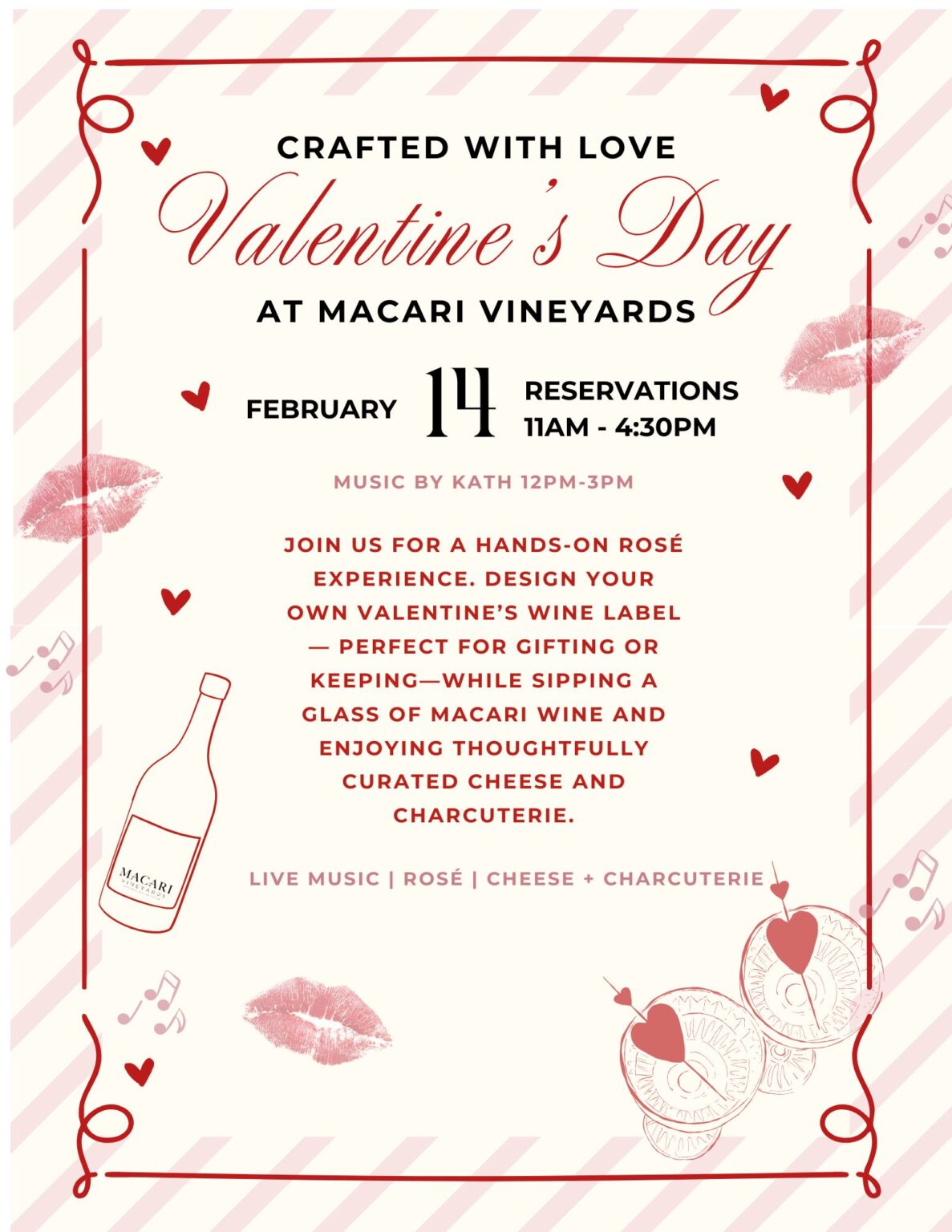 Macari ros&eacute; Valentine's Day Event