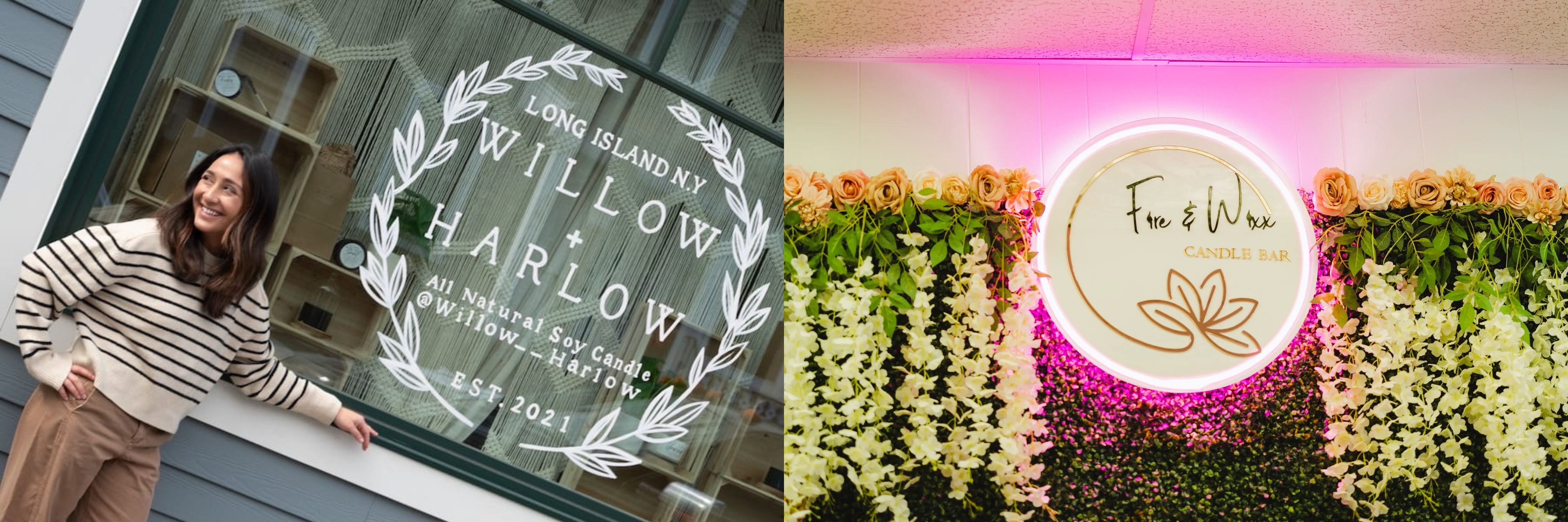 Willow and Harlow, Fire and Wixx Candle Bar