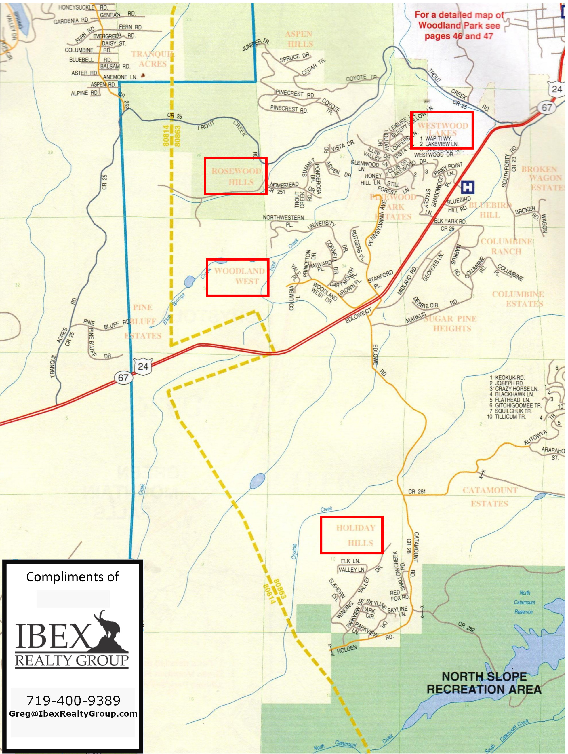 Woodland Park Subdivision Map