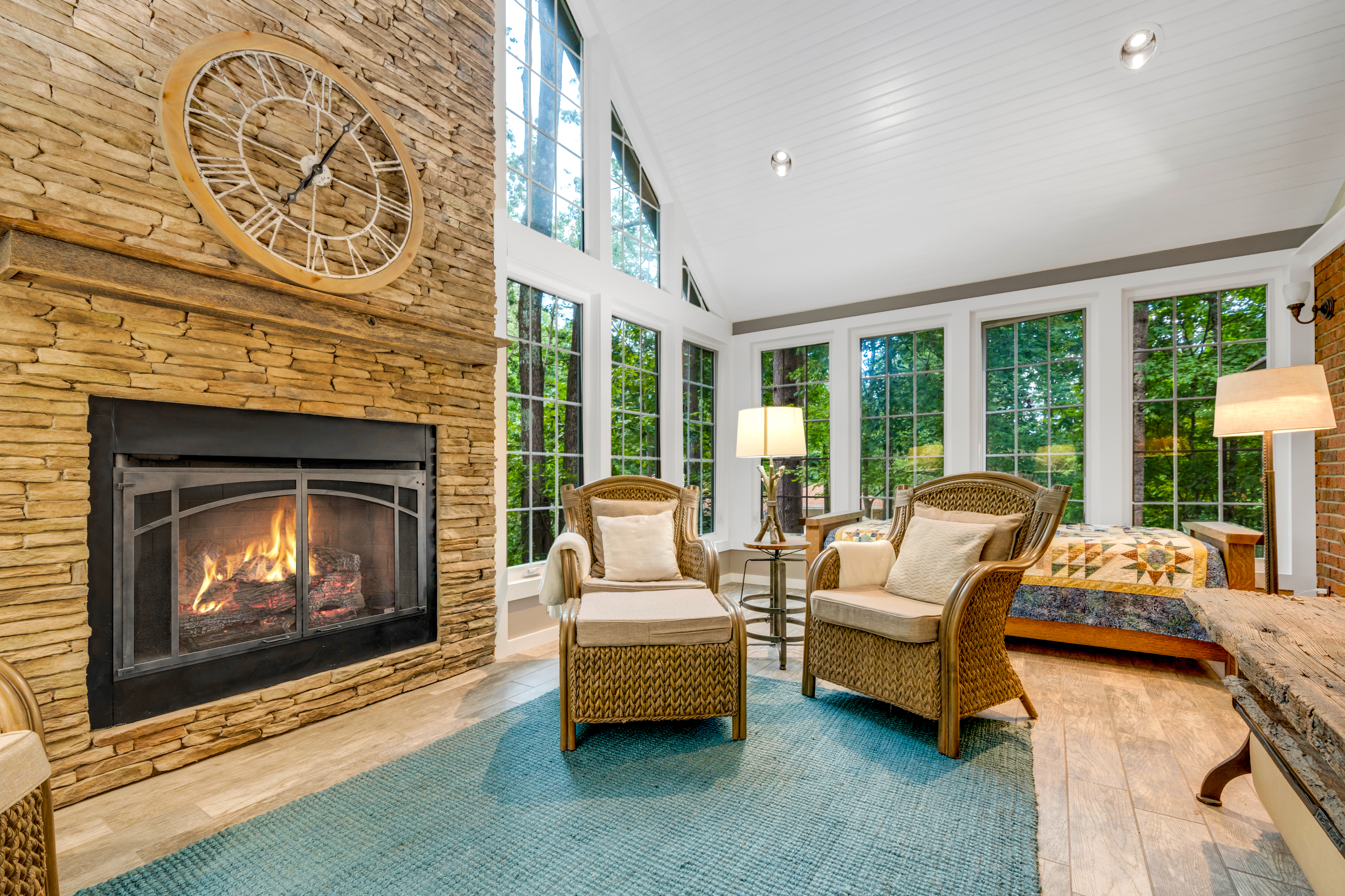 A custom living room design in Asheville, NC