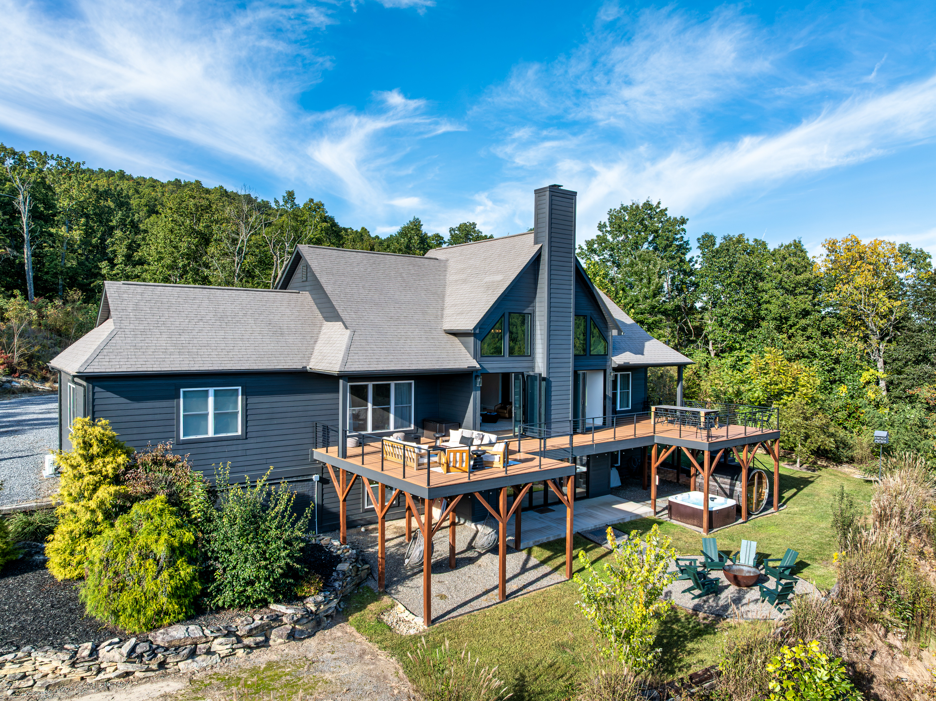 A mountain home for sale in Asheville, NC