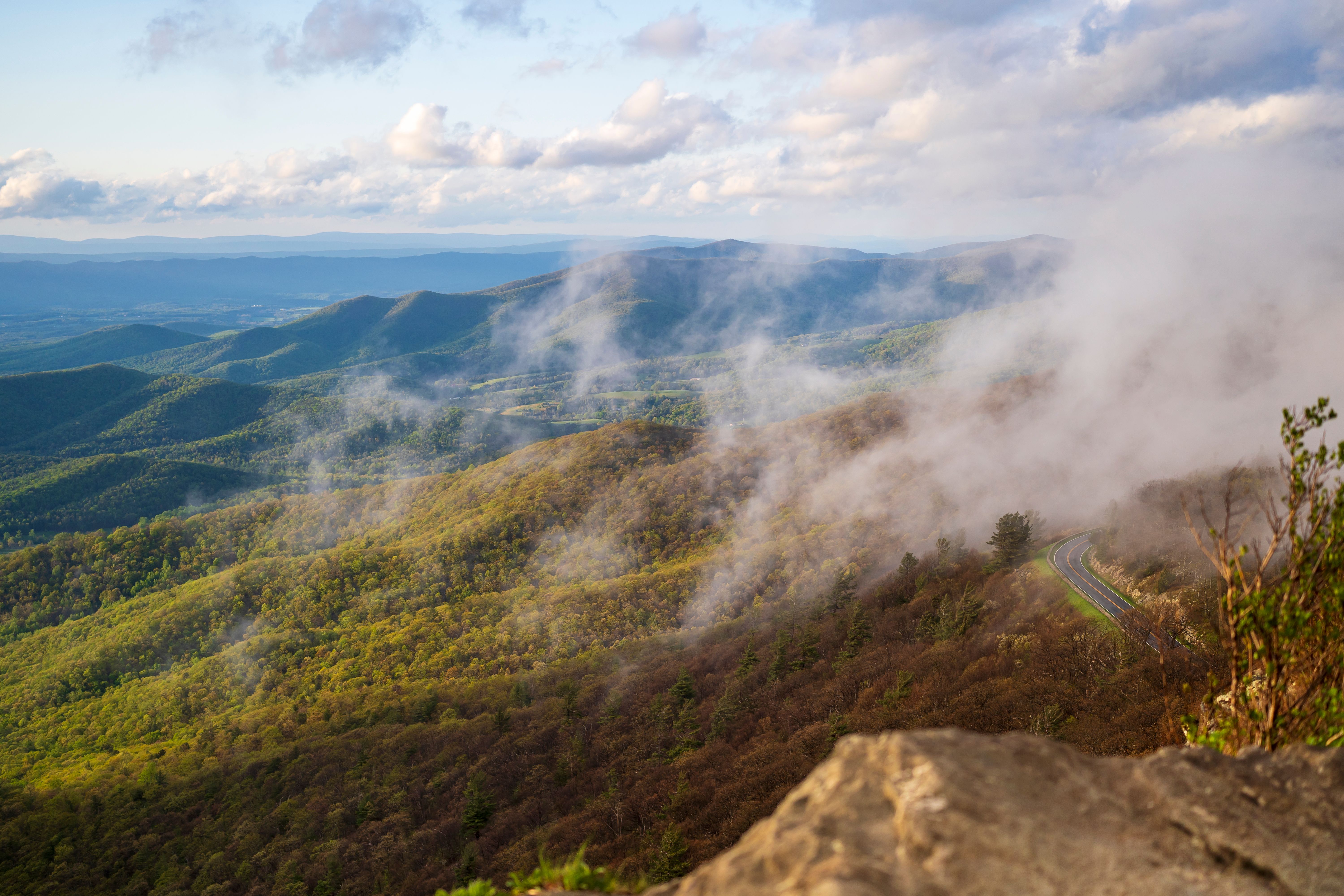 A view of the Blue Ridge Mountains located near the Ramble at Biltmore Forest