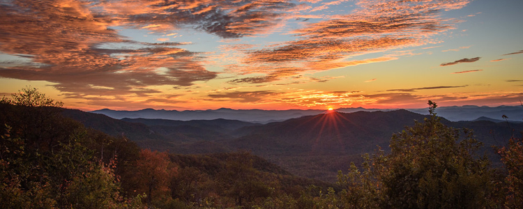 Sunrise in Asheville, NC