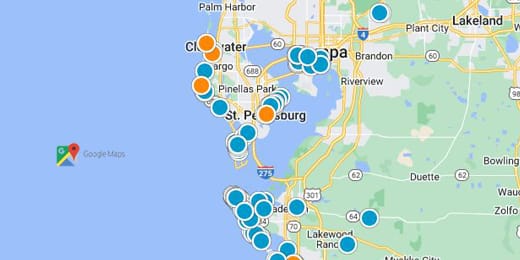 Tampa Bay Real Estate Map Search