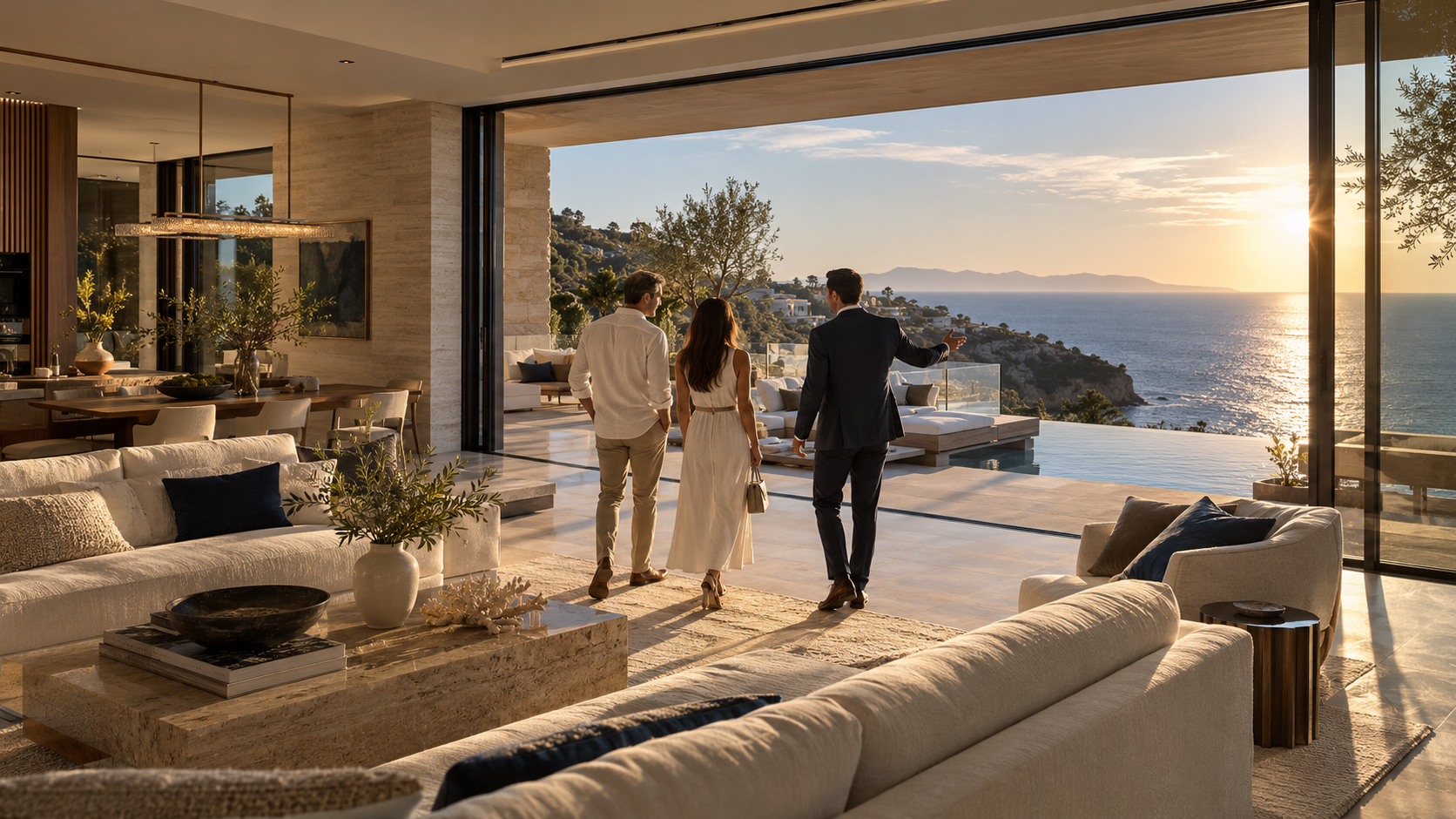 Guided visit to a coastal home