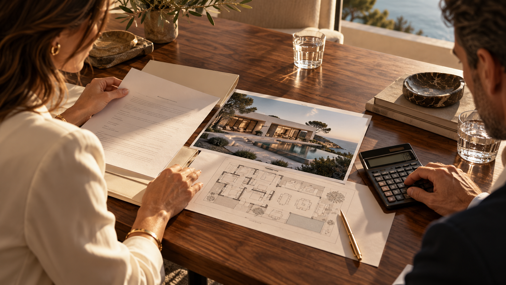 Reviewing offer documents and figures