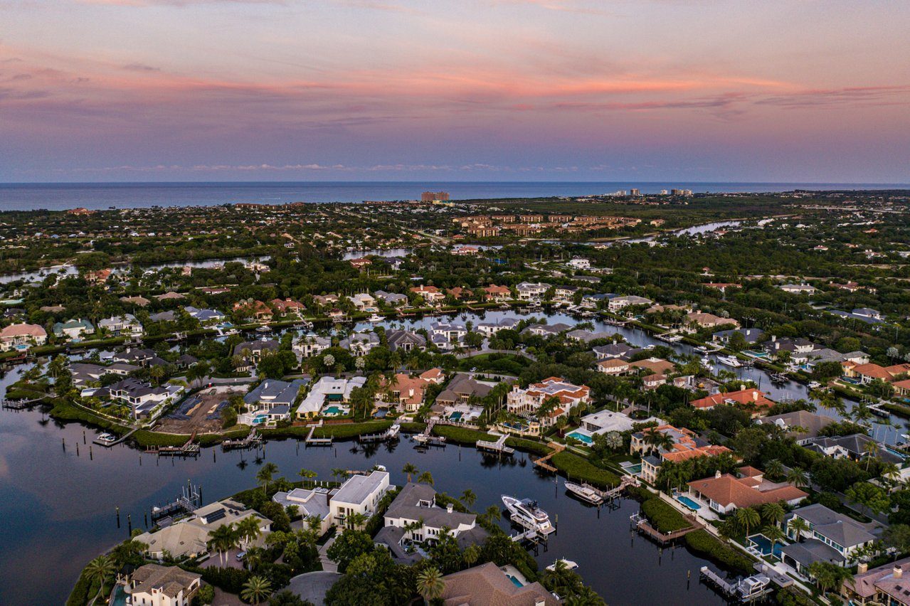Jupiter aerial dusk