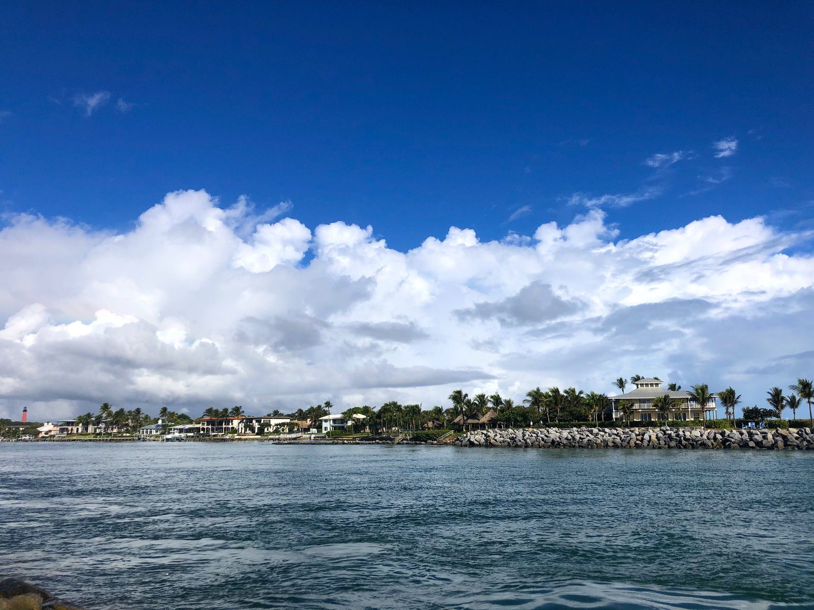 Waterfront homes across Jupiter Inlet