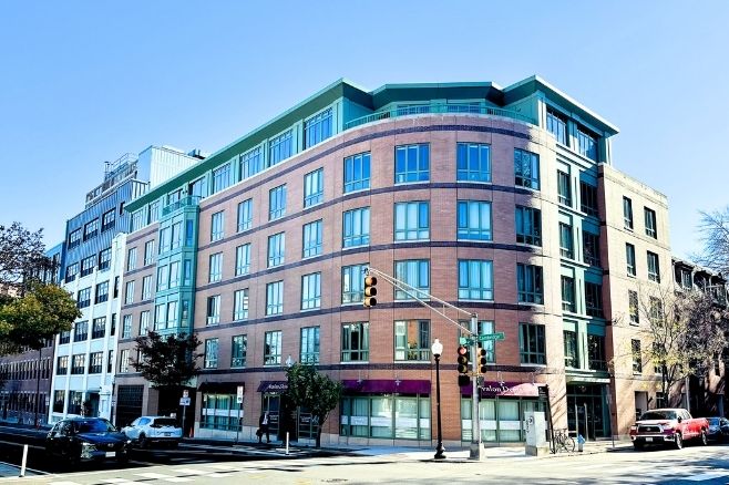 The front of the building at 150 Cambridge Street