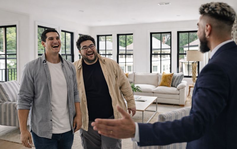 Arrive on time at an open house in Massachusetts
