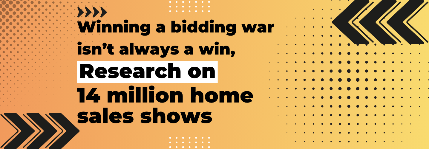 Real estate bidding war strategy, avoiding the winners curse when overbidding on a home