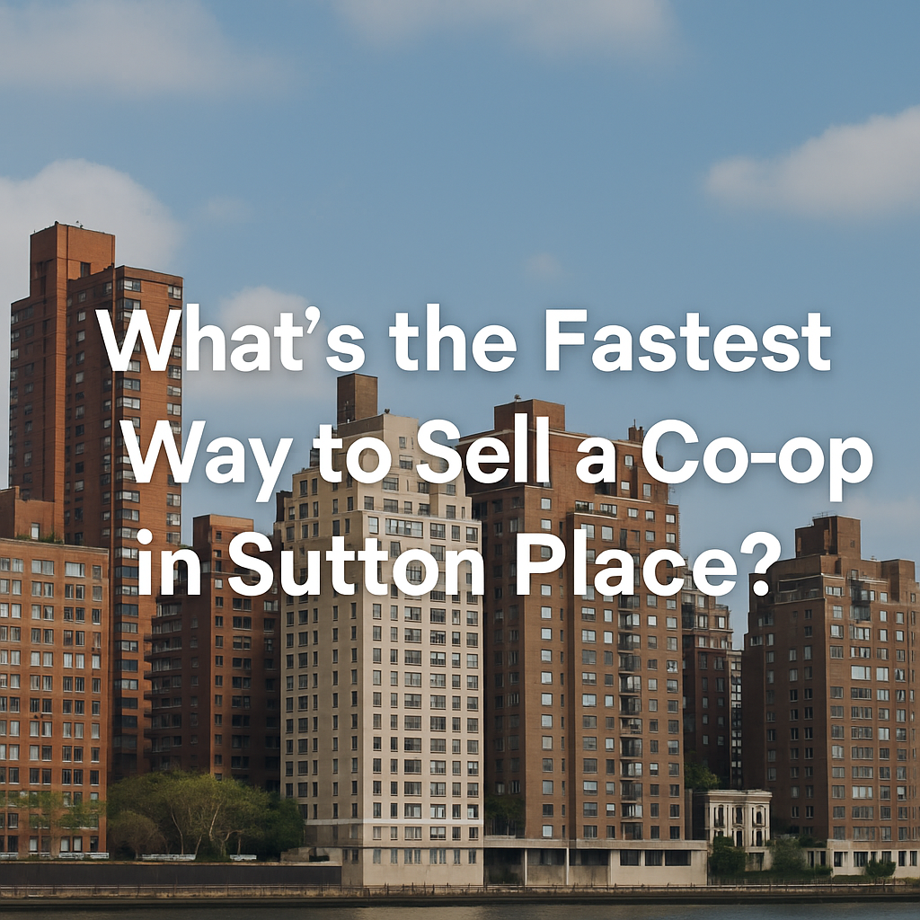 What&rsquo;s the Fastest Way to Sell a Co-op in Sutton Place?