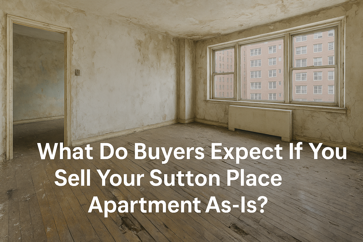 What Buyers Expect If You Sell Your Sutton Place Apartment As-Is