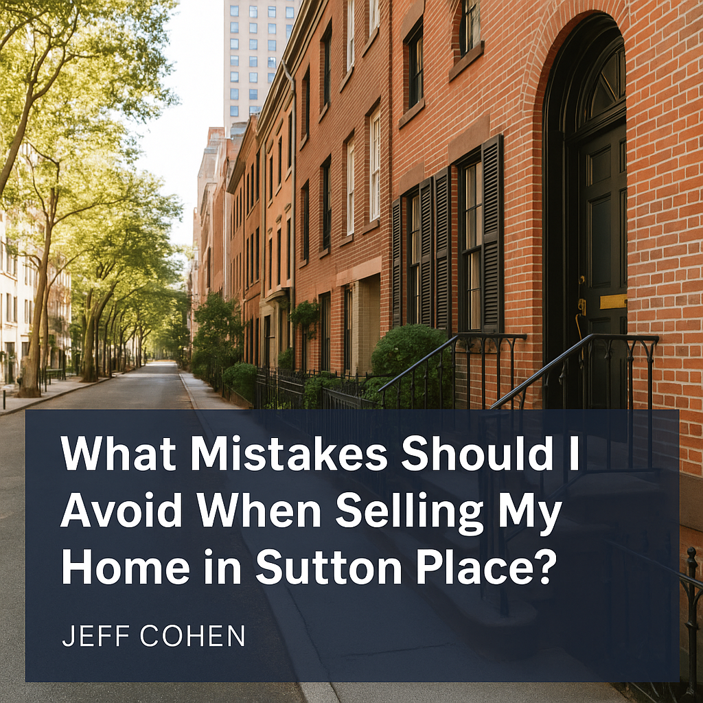 What Are the Biggest Mistakes to Avoid When Selling a Home in Sutton Place? Jeff Cohen&rsquo;s Expert Guide