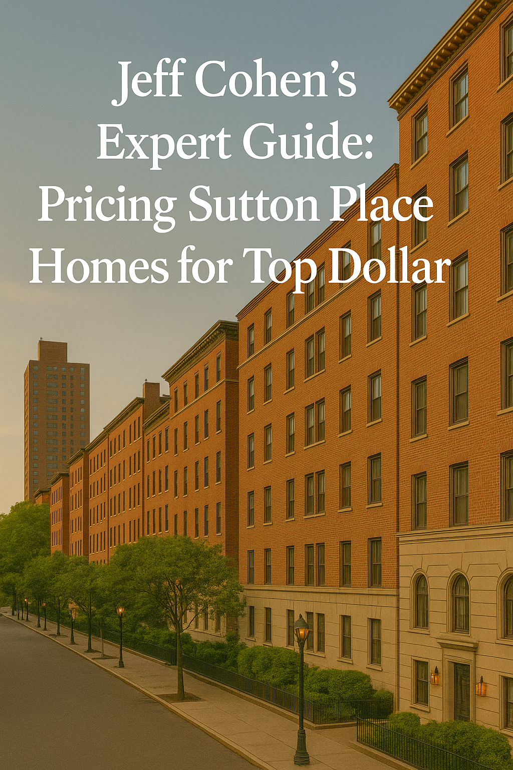 Jeff Cohen&rsquo;s Expert Guide: Pricing Sutton Place Homes for Top Dollar