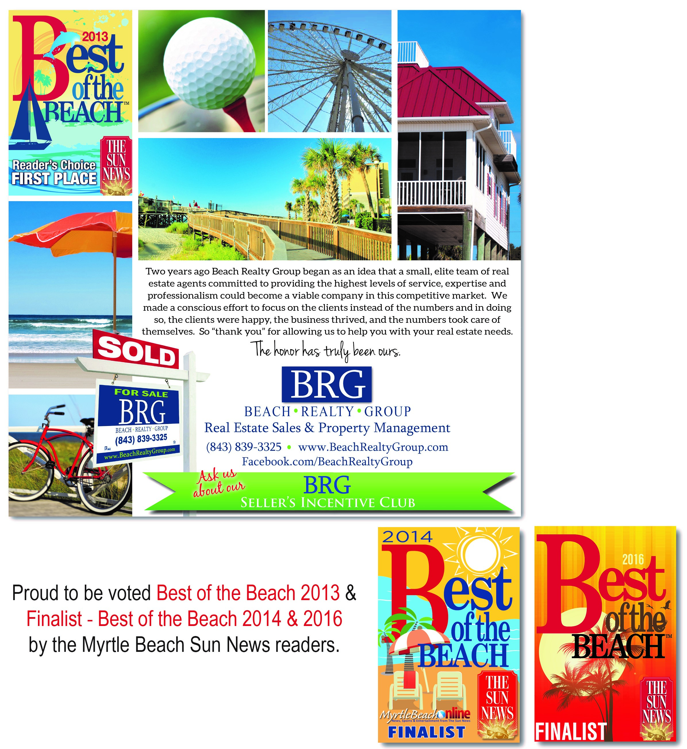 Sun News Best of the Beach - Beach Realty Group