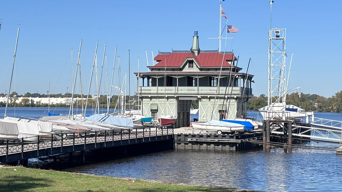 Riverton Yacht Club on the Delaware River in Riverton, NJ