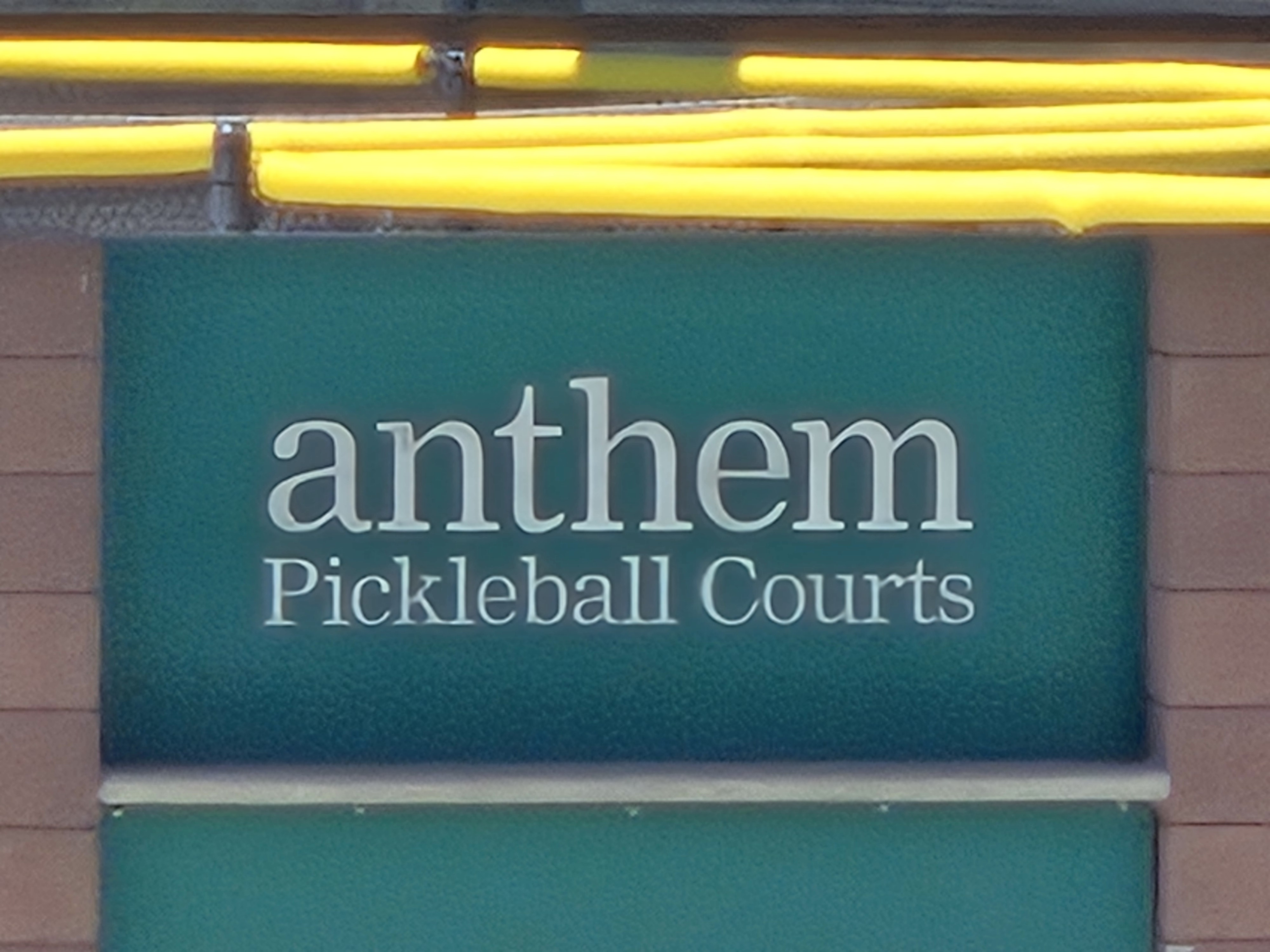 Anthem Pickleball Sign