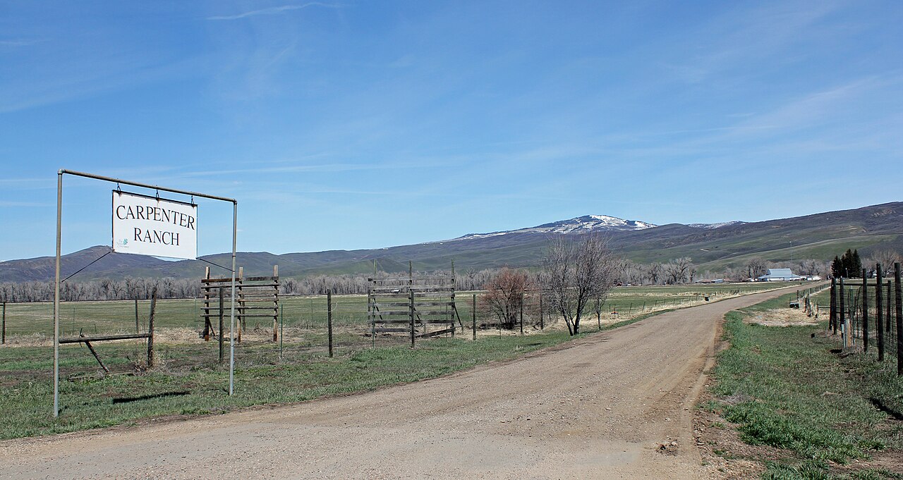 Ranch landscape east of Hayden, Colorado