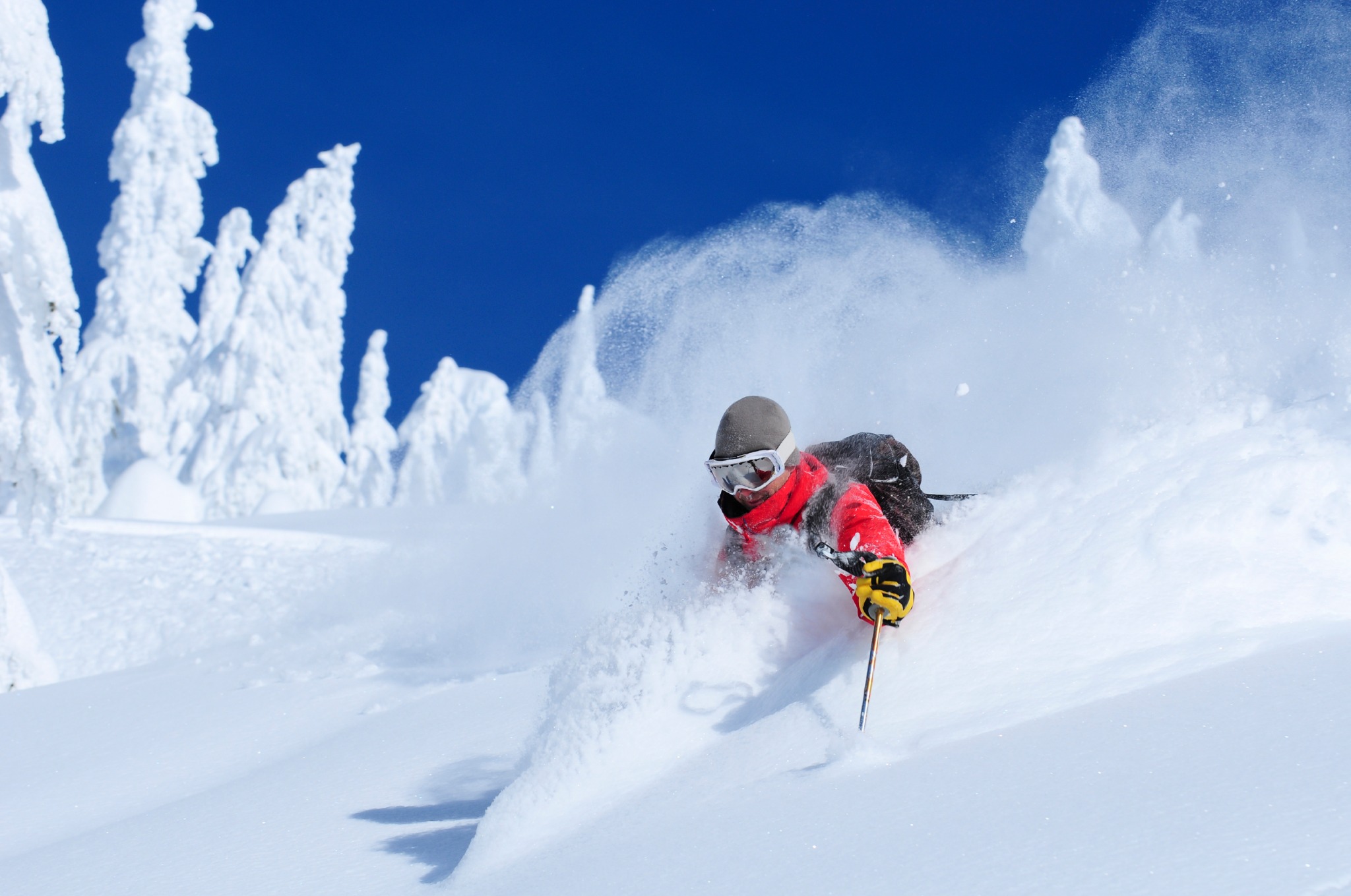 Powder skiing in Steamboat Springs