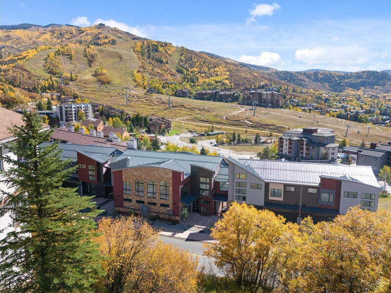 Crawford Square at Burgess Creek above Ski Time Square, Steamboat Springs