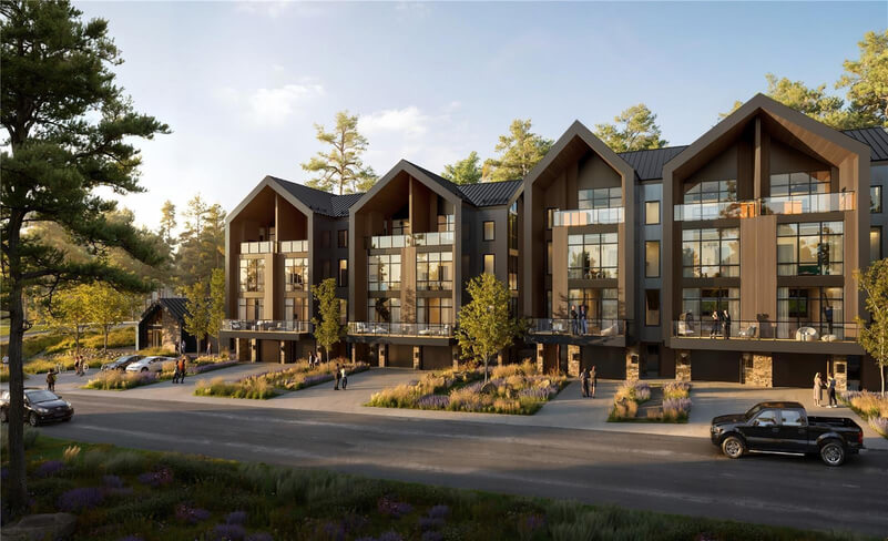 ROAN townhomes rendering at Wildhorse Meadows, Steamboat Springs