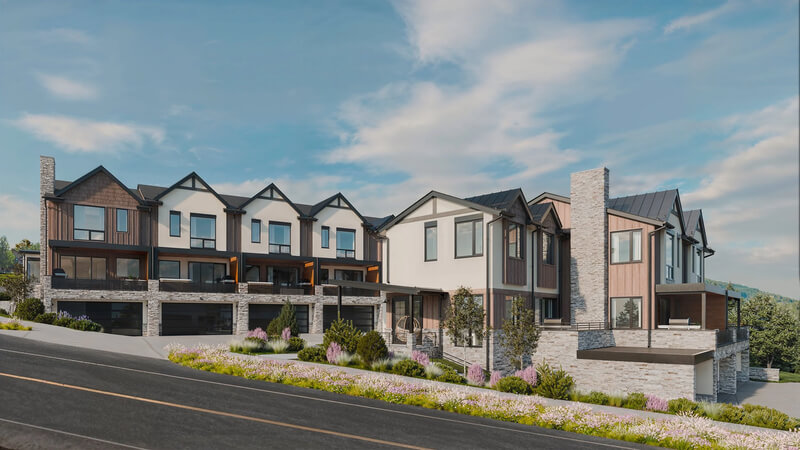 Terrain at Walton Creek townhomes, Steamboat Springs