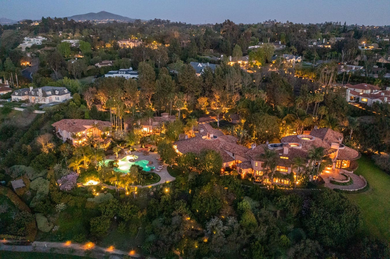Rancho Santa Fe House with Horse