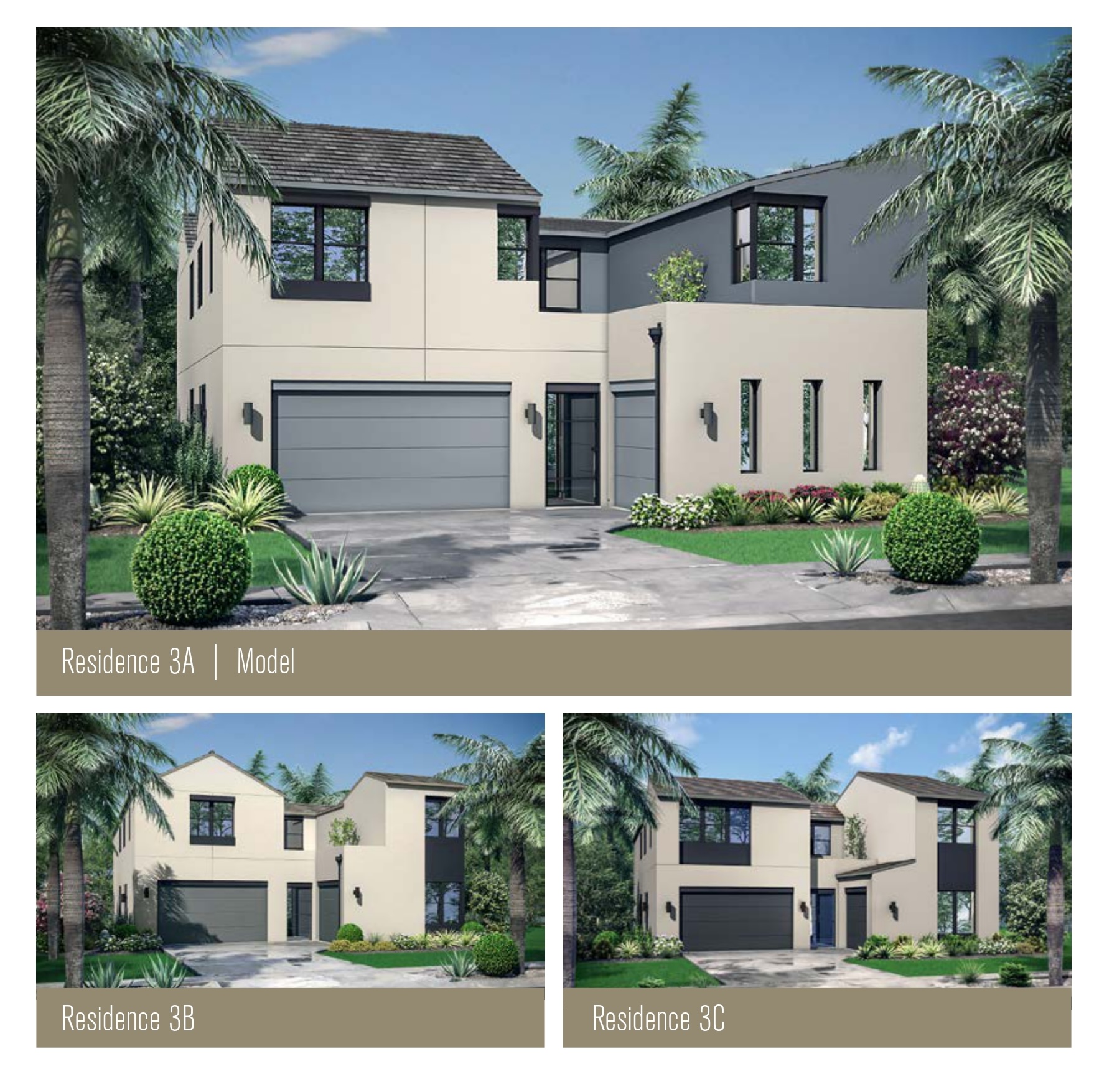Terraza Residence Three exterior elevation Pacific Highlands Ranch
