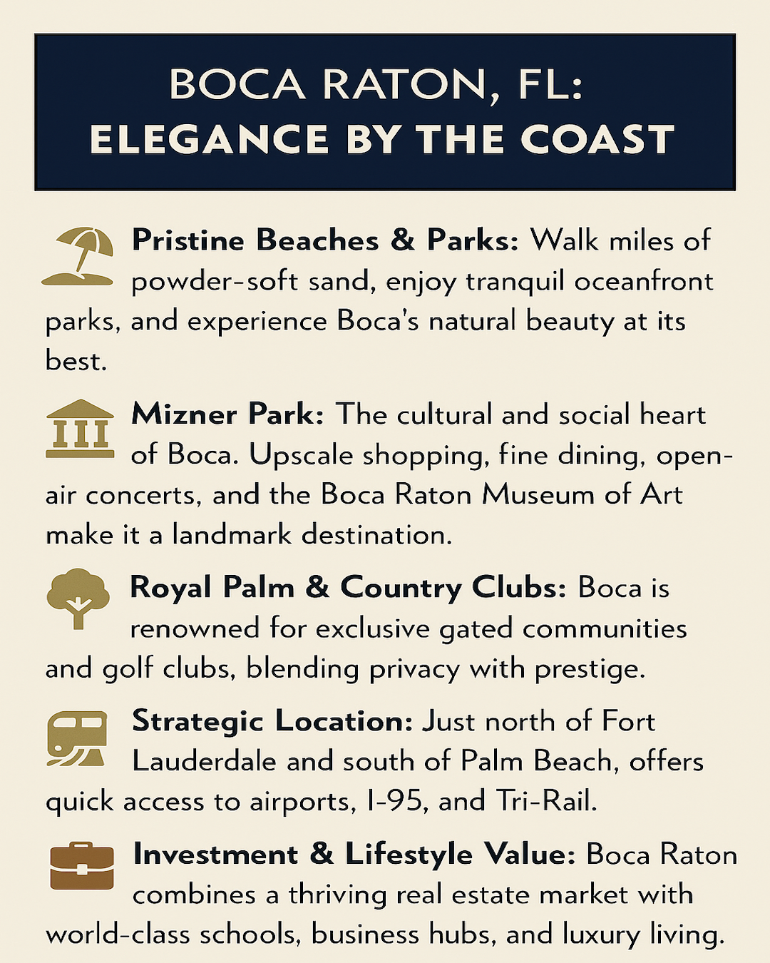 Boca Raton city overview and lifestyle highlights