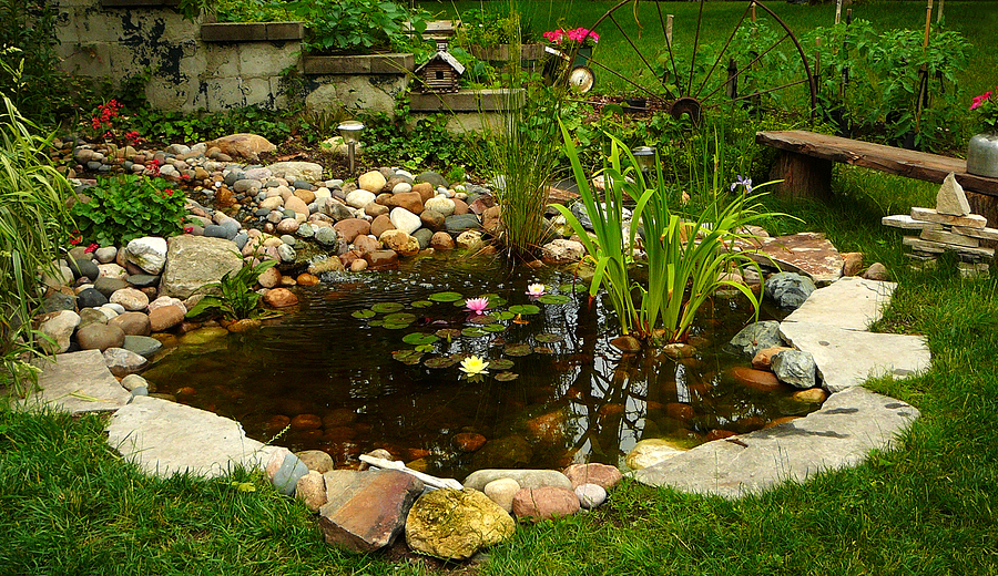 Monroe home owners plan a backyard retreat at Falling Water Gardens.
