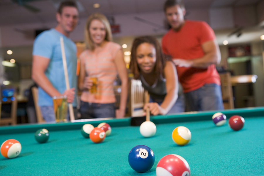 Play pool on Monroe real estate at the Keg-n-Cue.