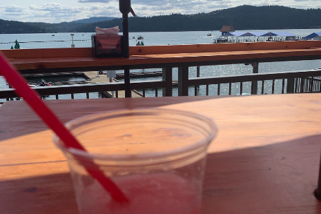 Have a drink and burger the The Buoy on the Coeur d'Alene waterfront