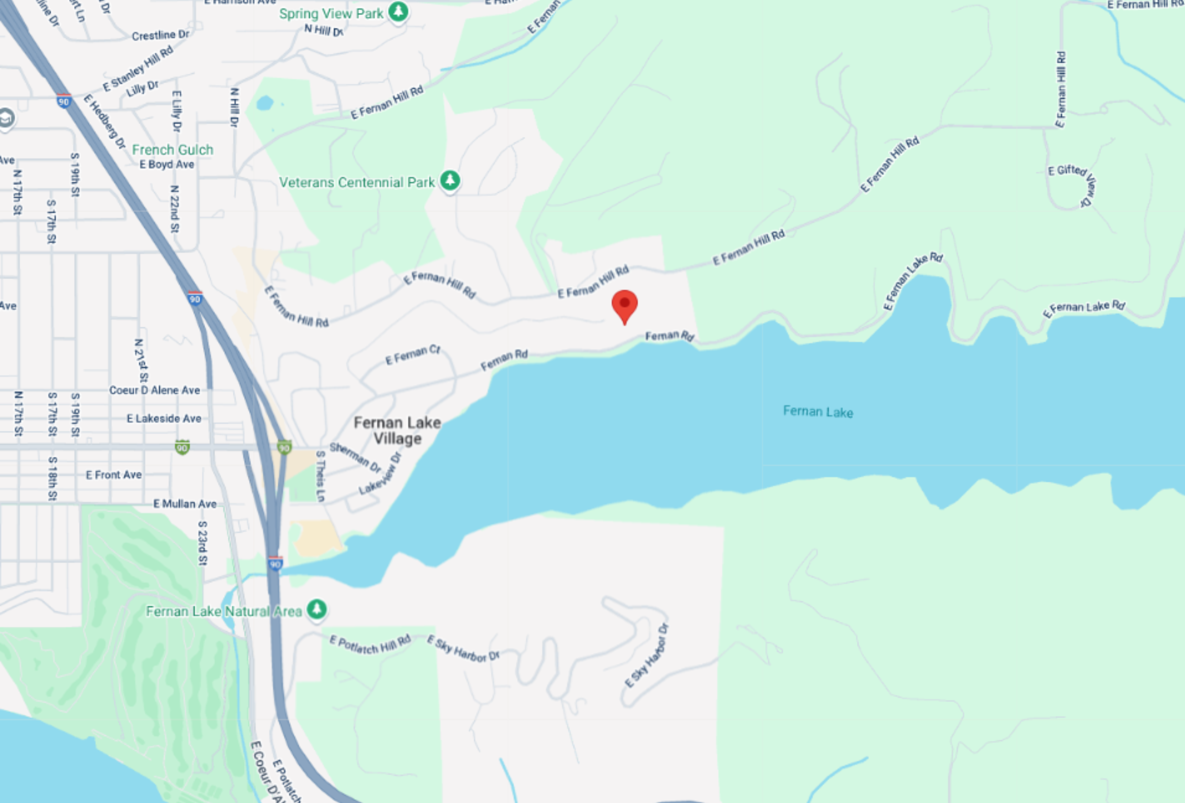 where is Fernan Lake Terrace located