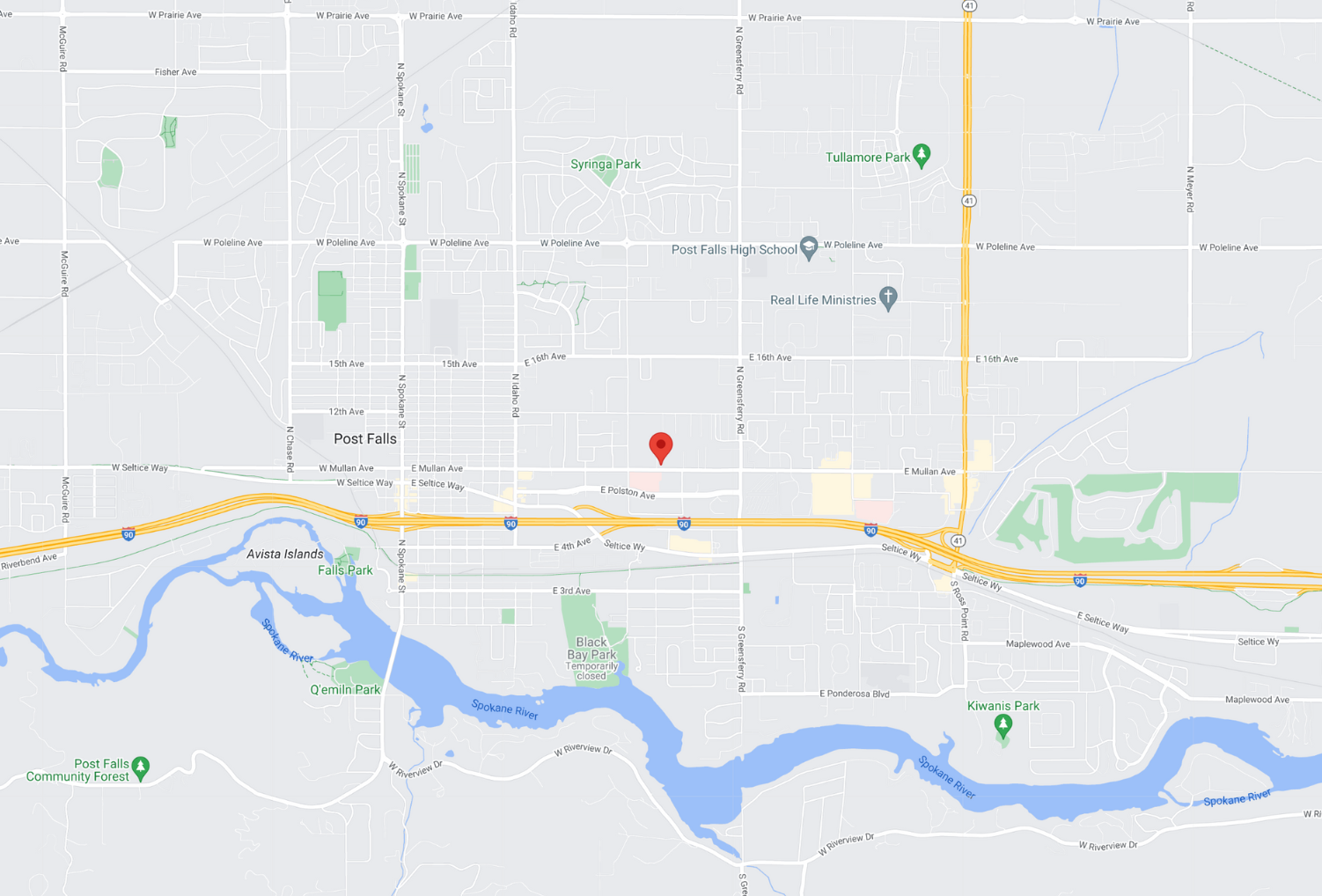 where is Post Falls Irrig Community located