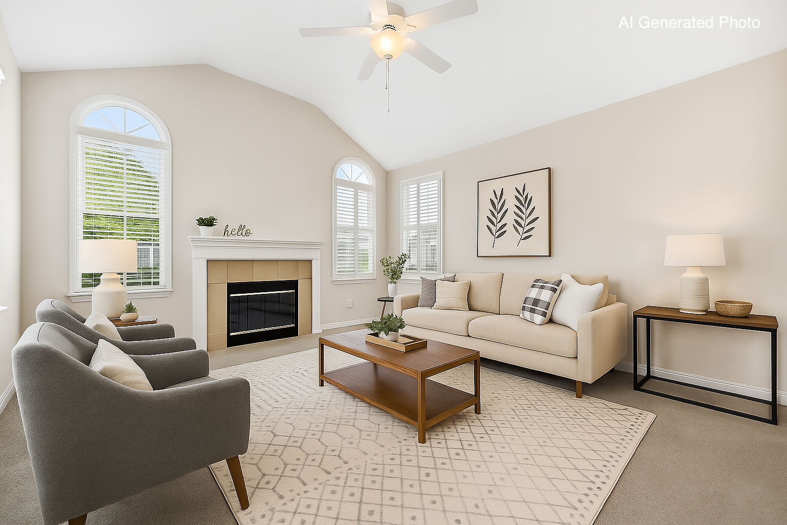 Main Living Room - Virtually Staged