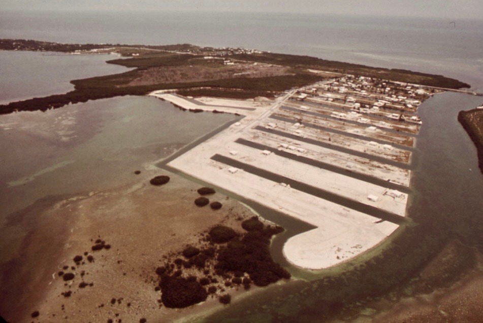 Venetian Shores old aerial photo Islamorada