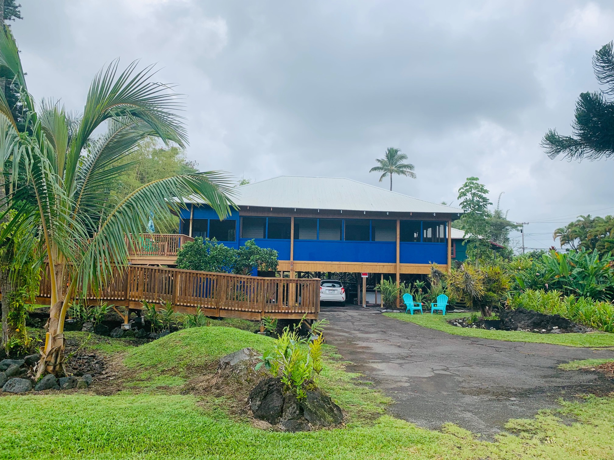 Keaukaha Hilo Hawaii Photo Blog of Two Amazing Homes Across From