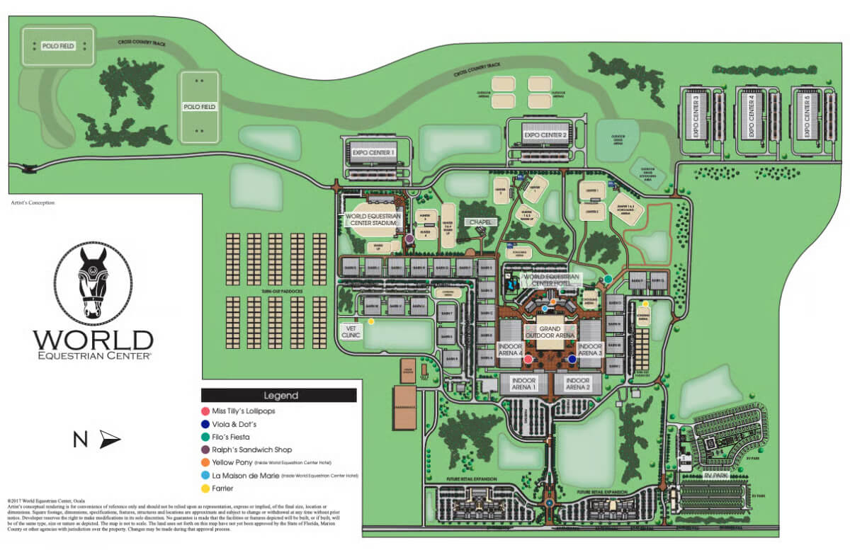 World Equestrian Center Ocala grand arena and grounds