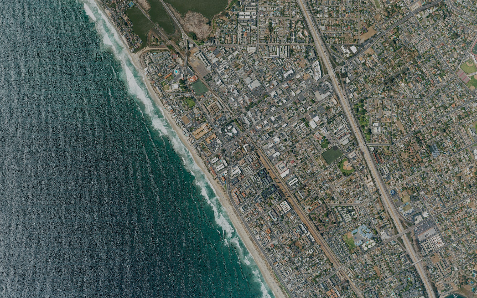 Actual north-up USDA NAIP aerial photograph of the Carlsbad area. Historical imagery selection: 2022. No neighborhood boundary is marked.