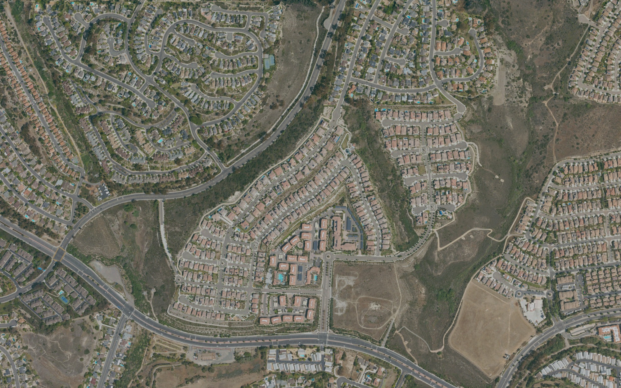 Actual north-up USDA NAIP aerial photograph of the Robertson Ranch area. Historical imagery selection: 2022. No neighborhood boundary is marked.
