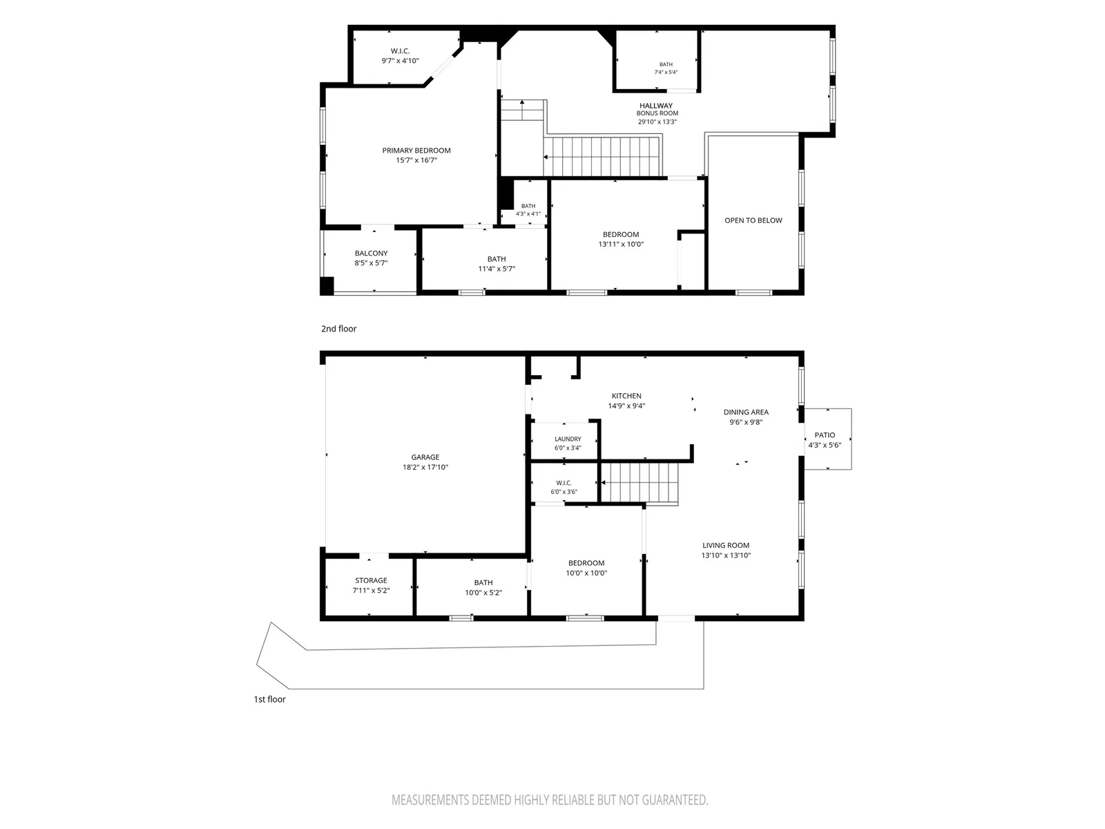 2404 Acorn Ct floor plan, 1st and 2nd floor