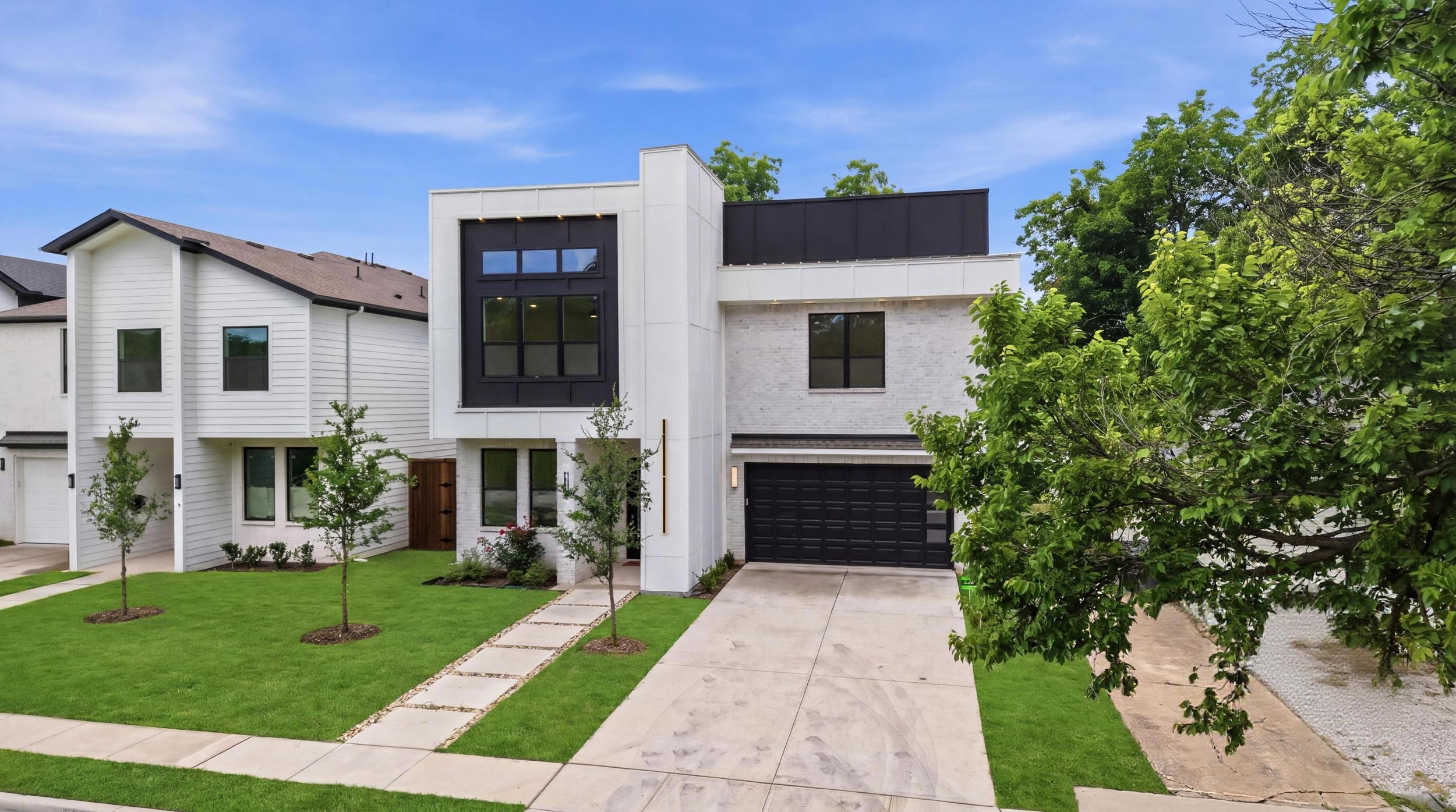 617 Parkview Ave contemporary new construction exterior East Dallas near Lakewood
