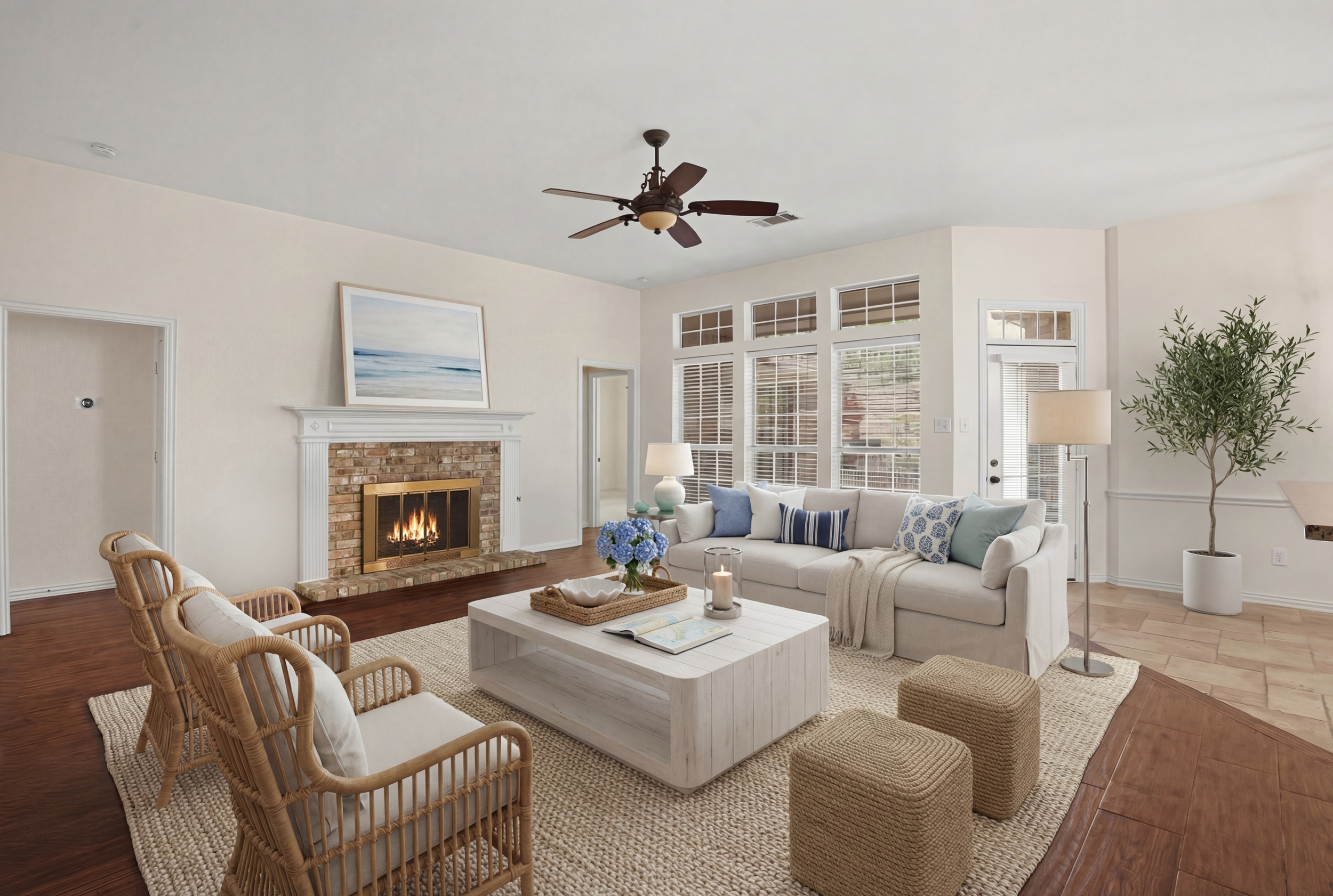 Living room at 6613 Barclay Lane