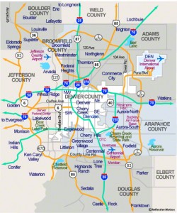 Denver Metro Region Map Denver Metro Region Map