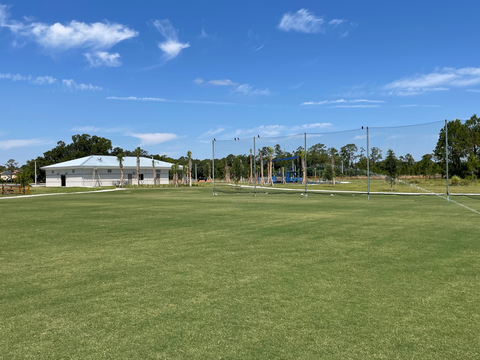 Multipurpose sports fields at Bomberos Field Park on Moss Park Road near Lake Nona