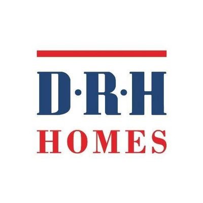 Three-story D.R. Horton townhomes with rear-load garages backing conservation area in East Park