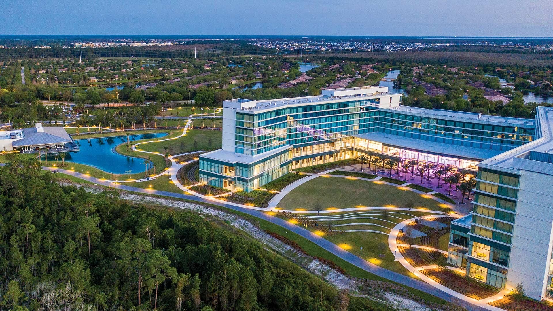 KPMG Lakehouse training campus on Lake Nona Boulevard in Lake Nona, Orlando