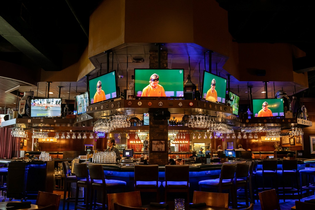 The bar at Nona Blue Modern Tavern in Lake Nona Village