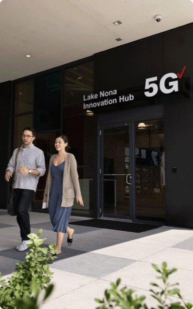 Verizon 5G Innovation Hub display in Lake Nona